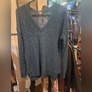 Old Navy Teal V-Neck Sweater